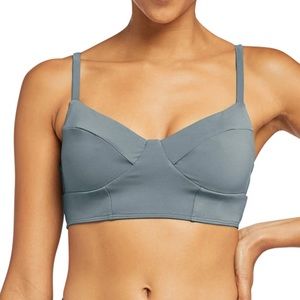 NWT! Vitamin A Emmy bralette olive green bikini top